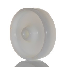 1 pcs - LAG White Polyamide Hygienic, Low Rolling Resistance, Non-Marking Trolley Wheel, 150kg