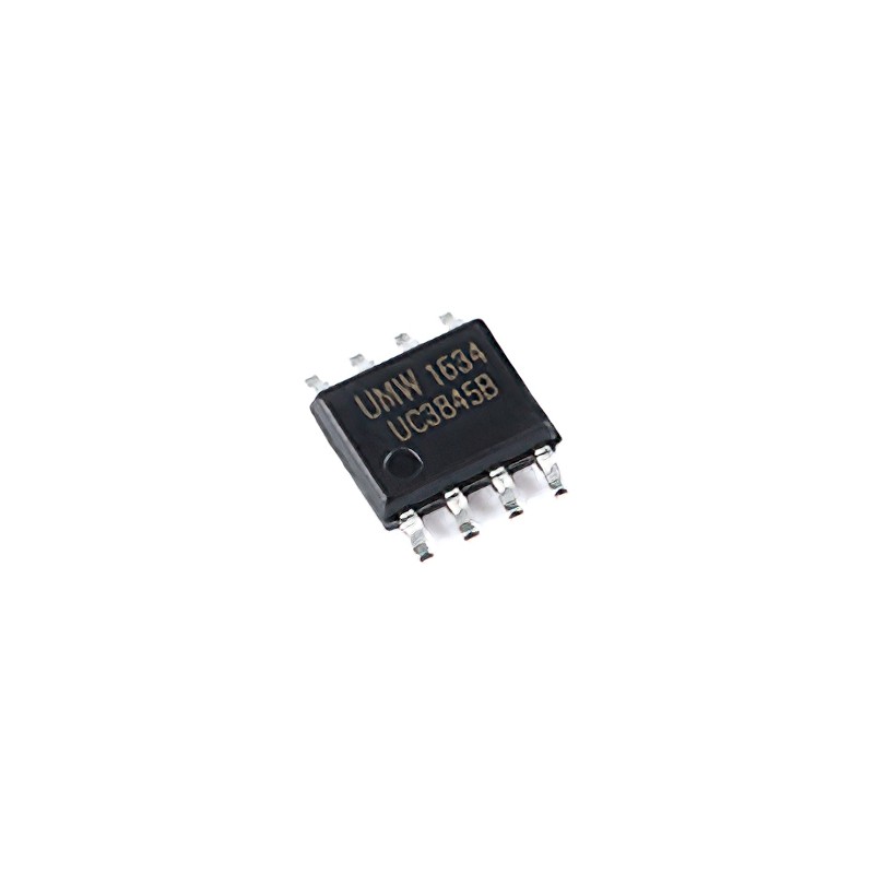 10 pcs : UC3845B - SOP-8 AC-DC CONTROLLERS & REGULA