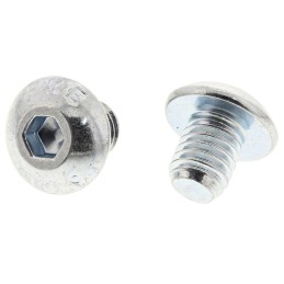 1 Bag of 50 - RS PRO Bright Zinc Plated Steel Hex Socket Button Screw, ISO 7380, M5 x 6mm