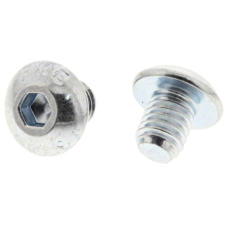 1 Bag of 50 - RS PRO Bright Zinc Plated Steel Hex Socket Button Screw, ISO 7380, M5 x 6mm