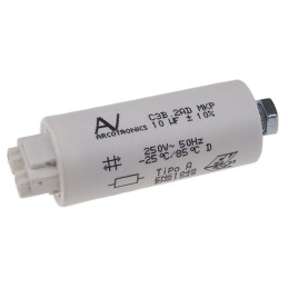 1 pcs - KEMET 10μF Polypropylene Capacitor PP 250V ac ±10% Tolerance Cable Mount C3B Series