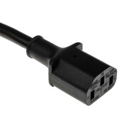 1 pcs - RS PRO IEC C13 Socket to CEE 7/7 Plug Power Cord, 1.8m
