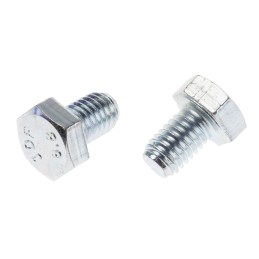 1 Bag of 50 - Zinc plated & clear Passivated Steel Hex, Hex Bolt, M8 x 12mm