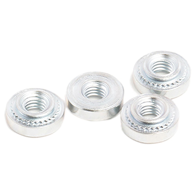 1 Bag of 50 - RS PRO Clear Passivated, Zinc Steel Clinch Nut, M3