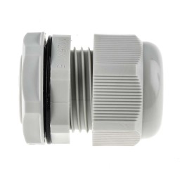 10 pcs - RS PRO Grey Nylon Cable Gland, M25 Thread, 13mm Min, 18mm Max, IP68