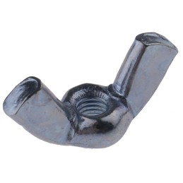 1 Bag of 50 - 18mm Bright Zinc Plated Steel Wingnut, M3