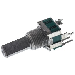 1 pcs - Alps Alpine 10kΩ Rotary Potentiometer 1-Gang Through Hole, RK09L1140A2U