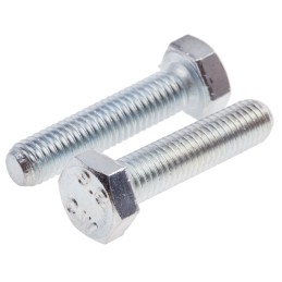 1 Bag of 50 - Zinc Plated Steel Hex, Hex Bolt, M8 x 35mm