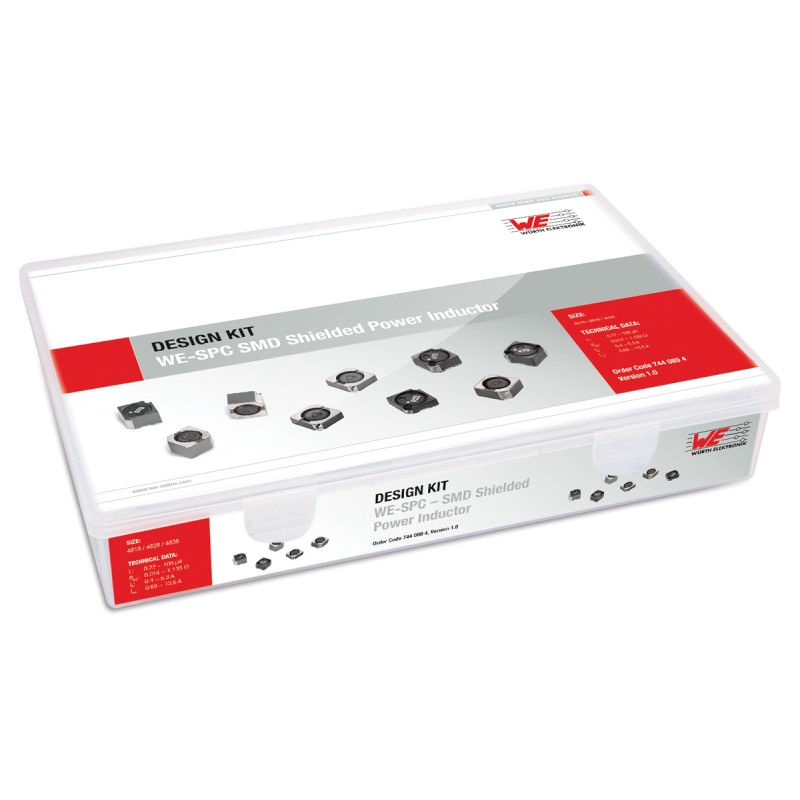 1 pcs - Wurth Elektronik WE-SPC SMD Shielded Power Inductor Inductor Kit, 34 pieces