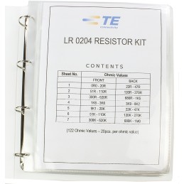 1 pcs - TE Connectivity, LR0204R, Through Hole 122 Resistor Kit, with 20 pieces, 10 Ω - 1MΩ