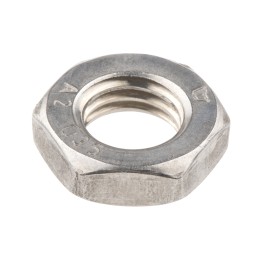 1 Bag of 50 - RS PRO, Plain Stainless Steel Hex Nut, DIN 439B, M12