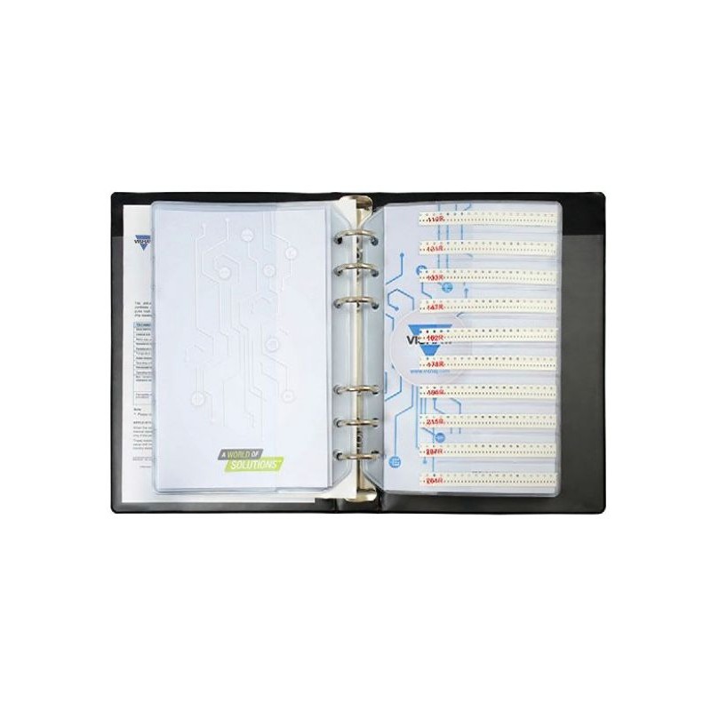 1 pcs - Vishay, D10/CRCW0402 Thick Film, SMT 122 Resistor Kit, with 12200 pieces, 10 Ω - 1MΩ