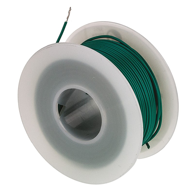 1 Reel of 30 M - Alpha Wire 3251 Series Green 0.33 mm² Hook Up Wire, 22 AWG, 7/0.25 mm, 30m, SR-PVC Insulation