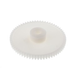 1 pcs - RS PRO POM 64 Teeth Spur Gear, 0.8 Module, 6mm Bore Diam, 51.2mm Pitch Diam, 15.5mm Hub Diam