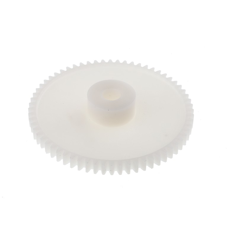 1 pcs - RS PRO POM 64 Teeth Spur Gear, 0.8 Module, 6mm Bore Diam, 51.2mm Pitch Diam, 15.5mm Hub Diam