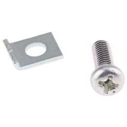 1 pcs - RS PRO Aluminium Gear Rack Rail Fixing Kit, 10.2mm Long