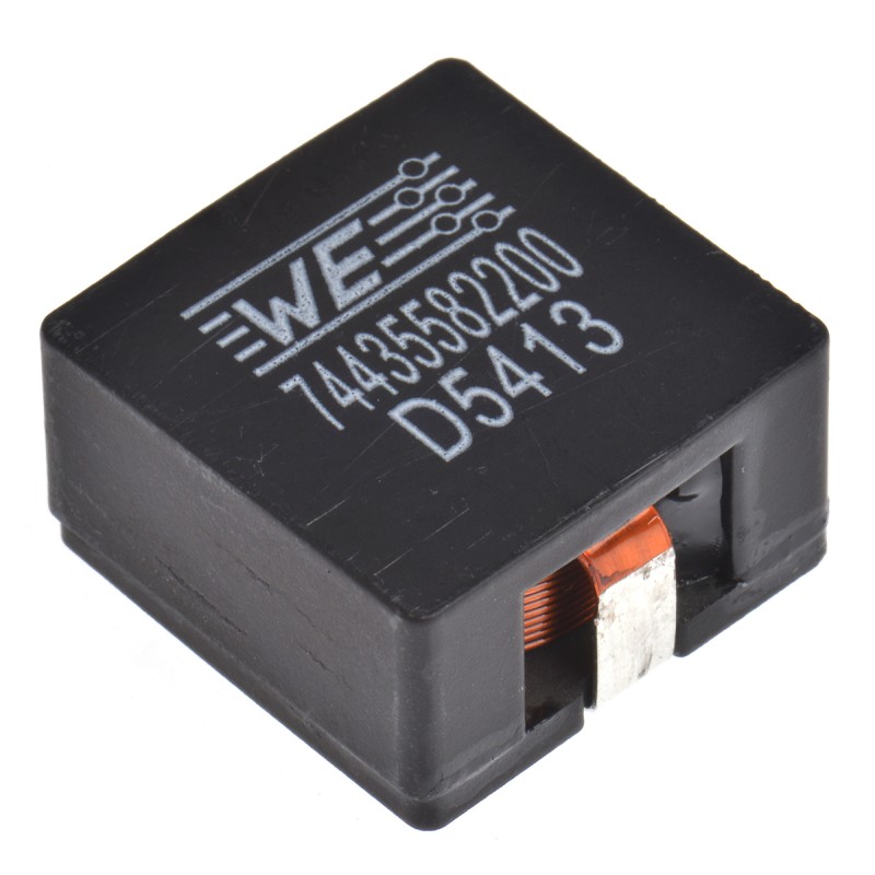 1 pcs - Wurth, WE-HCI, 2212 Shielded Wire-wound SMD Inductor with a MnZn Core, 22 μH ±20% Flat Wire Winding 15A Idc