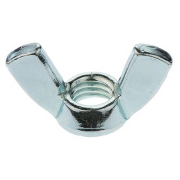1 Bag of 50 - 35mm Bright Zinc Plated Steel Wingnut, M10