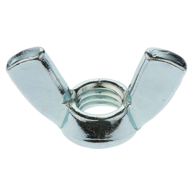 1 Bag of 50 - 35mm Bright Zinc Plated Steel Wingnut, M10