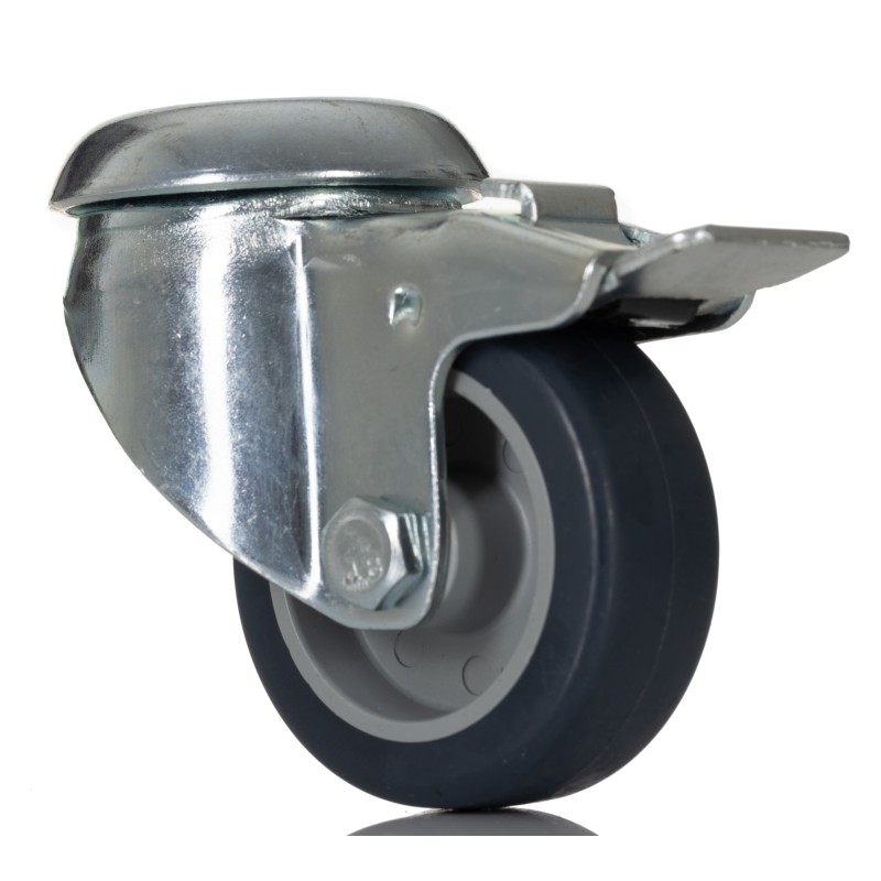 1 pcs - Tente Braked Swivel Castor Wheel, 40kg Capacity, 50mm Wheel