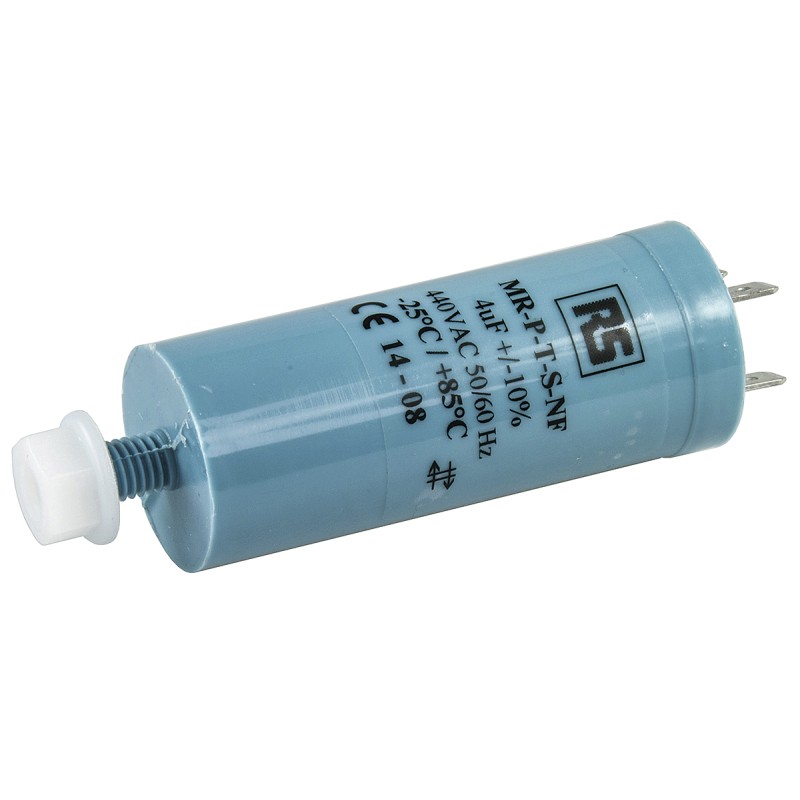 1 pcs - RS PRO Polypropylene Film Capacitor, 440V ac, ±10%, 4μF, Screw Mount