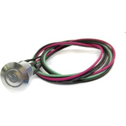 1 Pack of 1 - RS PRO Illuminated Push Button Switch, Momentary, Panel Mount, 16mm Cutout, SPST, Blue LED, 36V dc, IP67