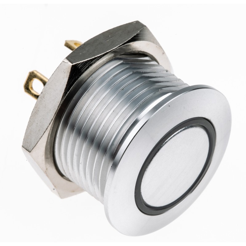 1 Pack of 1 - RS PRO Illuminated Push Button Switch, Momentary, Panel Mount, 16mm Cutout, SPST, Green, Red LED, 36V dc, IP67