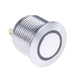 1 Pack of 1 - RS PRO Illuminated Push Button Switch, Momentary, Panel Mount, 16mm Cutout, SPST, Green LED, 36V dc, IP67