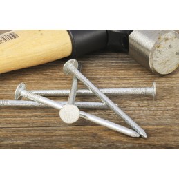 1 Bag of 75 - RS PRO Galvanised Nails, 75mm x 3.75mm, 500g Bag