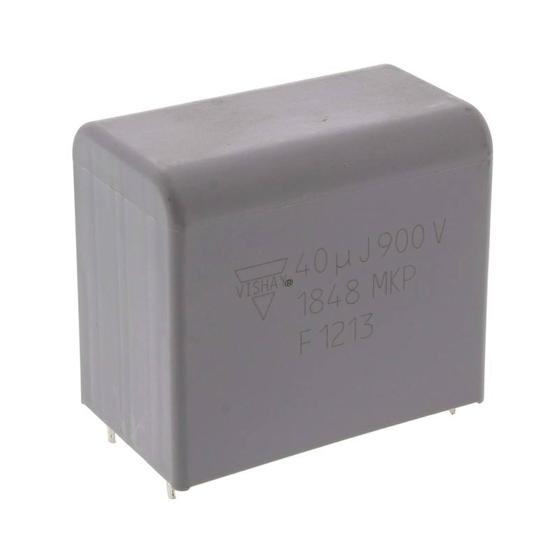 1 pcs - Vishay MKP1848 DC-Link Polypropylene Film Capacitor, 900V dc, ±5%, 40μF, Through Hole