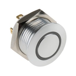 1 Pack of 1 - RS PRO Illuminated Push Button Switch, Momentary, Panel Mount, 16mm Cutout, SPST, Green LED, 36V dc, IP67