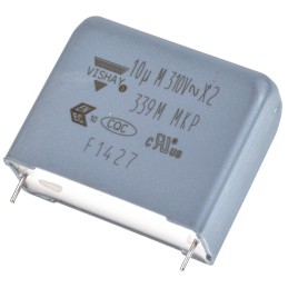 1 pcs - Vishay F339M X2 Polypropylene Film Capacitor, 310V ac, ±20%, 10μF, Through Hole