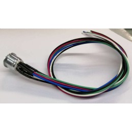 1 Pack of 1 - RS PRO Illuminated Push Button Switch, Momentary, Panel Mount, 16mm Cutout, SPST, RGB LED, 36V dc, IP67