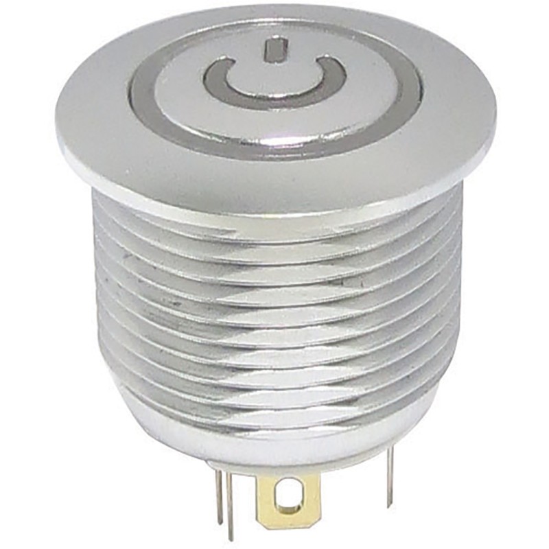 1 Pack of 1 - RS PRO Illuminated Push Button Switch, Momentary, Panel Mount, 16mm Cutout, SPST, RGB LED, 36V dc, IP67