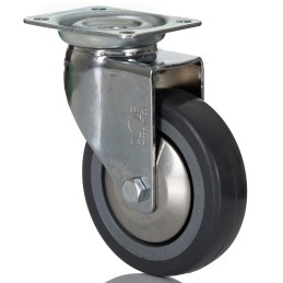 1 pcs - RS PRO Swivel Castor Wheel, 50kg Capacity, 80mm Wheel