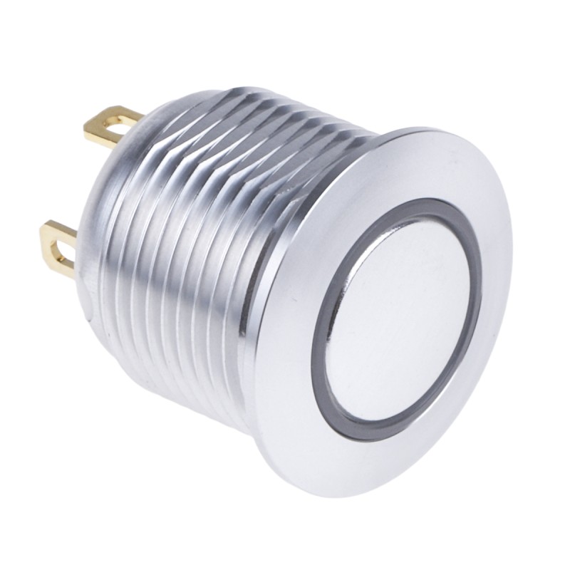 1 Pack of 1 - RS PRO Illuminated Push Button Switch, Momentary, Panel Mount, 16mm Cutout, SPST, Blue LED, 36V dc, IP67