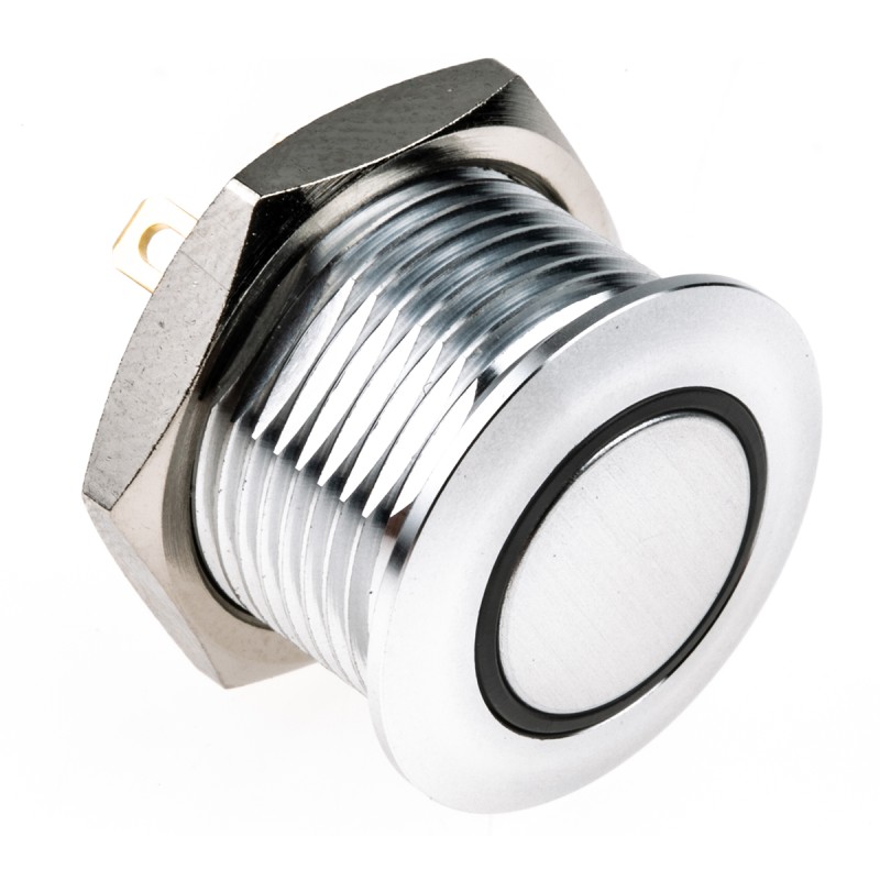 1 Pack of 1 - RS PRO Illuminated Push Button Switch, Momentary, Panel Mount, 16mm Cutout, SPST, Blue LED, 36V dc, IP67