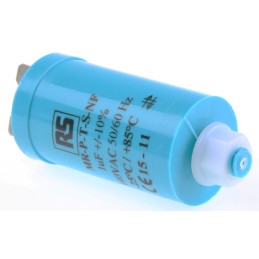 1 pcs - RS PRO Polypropylene Film Capacitor, 440V ac, ±10%, 1μF, Screw Mount