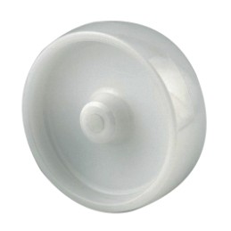 1 pcs - Tente White Polyamide Low Roll Resistence Trolley Wheel, 600kg
