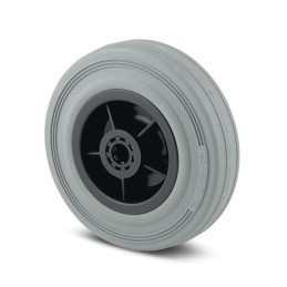 1 pcs - Tente Grey Rubber Corrosion Resistant Trolley Wheel, 200kg