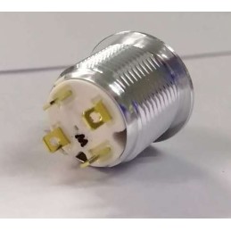 1 Pack of 1 - RS PRO Illuminated Push Button Switch, Momentary, Panel Mount, 16mm Cutout, SPST, White LED, 36V dc, IP67