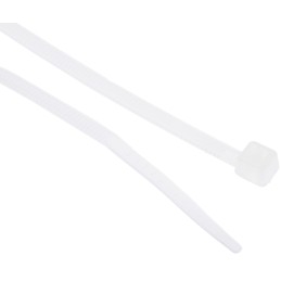 1 Bag of 100 - RS PRO Cable Tie, 100mm x 2.5 mm, Natural Nylon, Pk-100