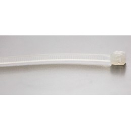 1 Bag of 100 - RS PRO Cable Tie, 100mm x 2.5 mm, Natural Nylon, Pk-100