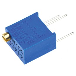 1 pcs - 100kΩ, Through Hole Trimmer Potentiometer 0.25W Top Adjust Bourns, 3266