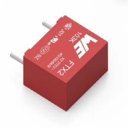200 pcs - Wurth Elektronik WCAP-FTXX Film Capacitor, 310V ac, ±10%, 1μF, Through Hole