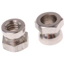 1 Box of 10 - RS PRO 10Nm Plain Stainless Steel Shear Nut, M6