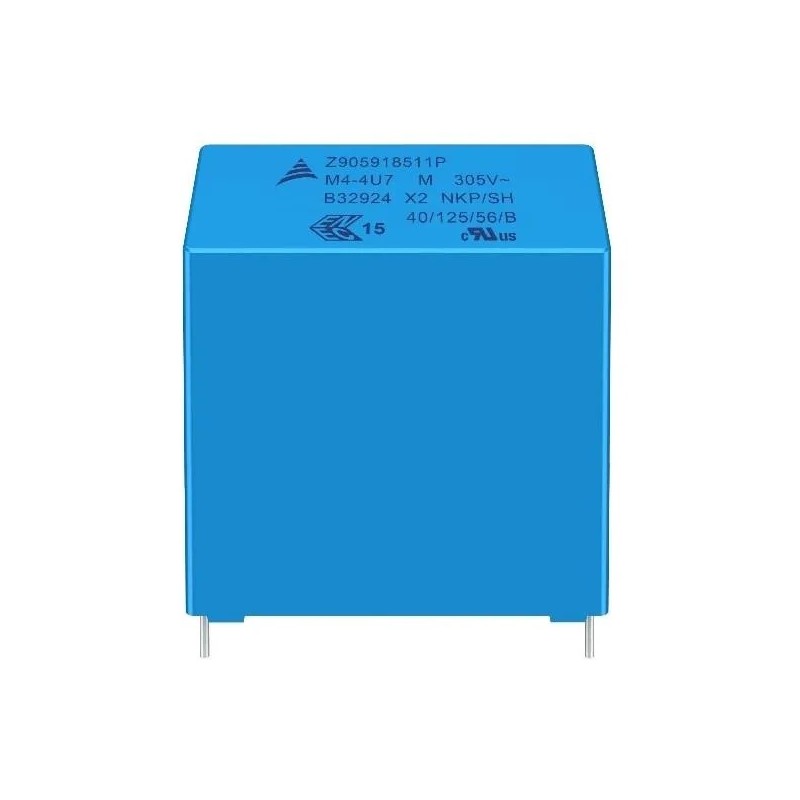 1 pcs - EPCOS B32924C Polypropylene Film Capacitor, 305V dc, ±10%, 4.7μF, Through Hole