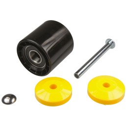 1 pcs - Interroll Polyamide Round Conveyor Roller Plain 50mm Dia. x 65mm L, 30kg Load Capacity, 8mm Spindle, 63mm Overall Length