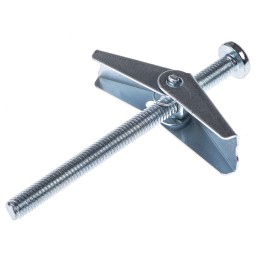 1 Box of 10 - RawlPlug Steel Spring Toggle Cavity Fixing, 18mm fixing hole diameter