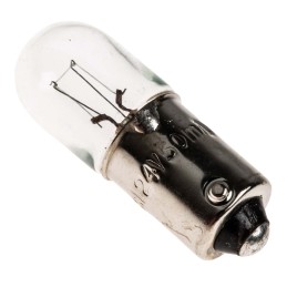 1 Pack of 10 - RS PRO BA9s Indicator Light, Clear, 24 V, 50 mA, 5000h